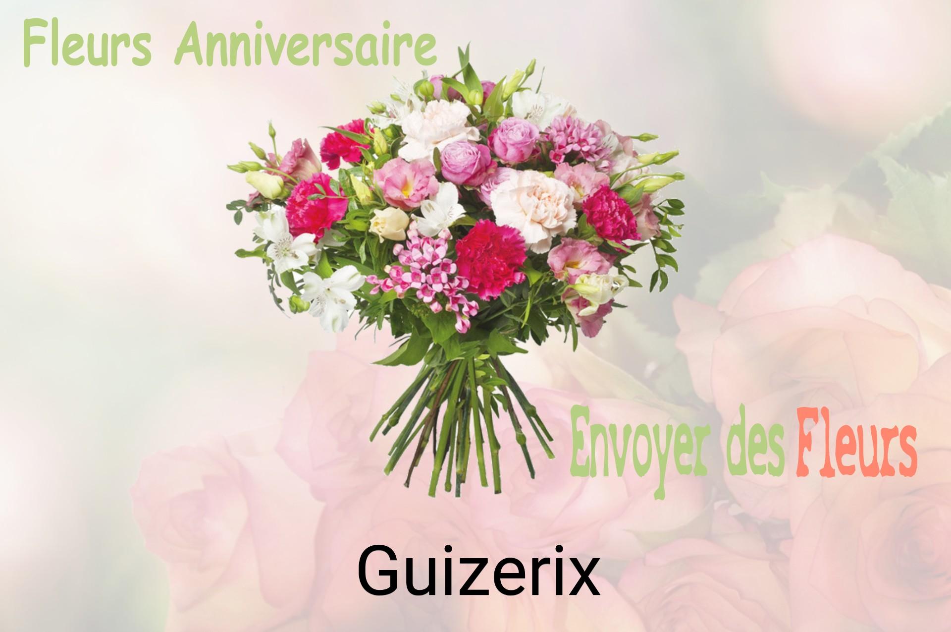 Bouquet de fleurs d’anniversaire livré à Guizerix