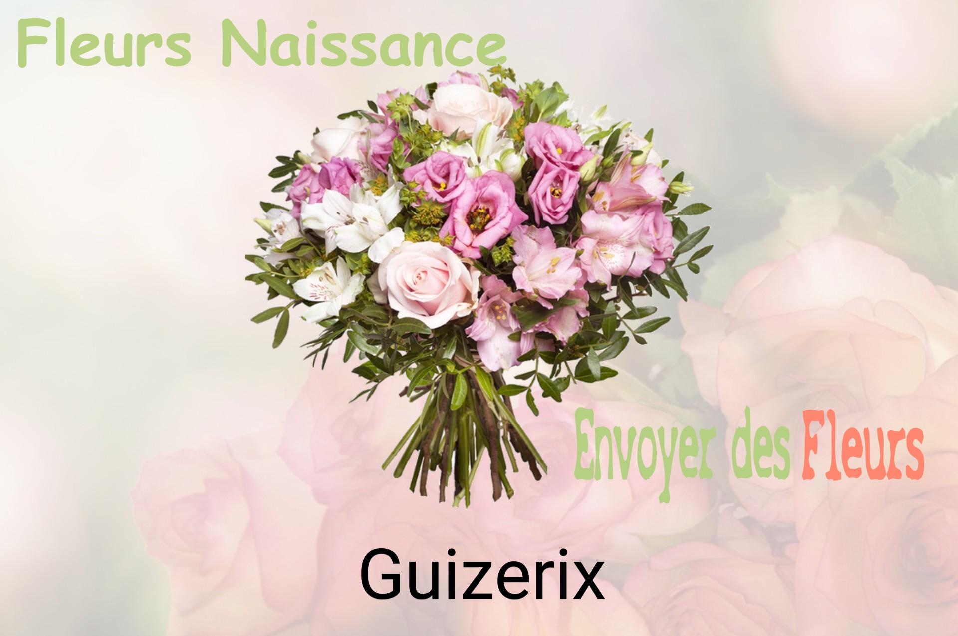 Bouquet de fleurs de naissance livré à Guizerix